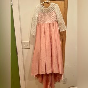 Blush floor length gown